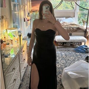 clarisse prom dress, black, size 2, perfect condition, worn once, style 428018